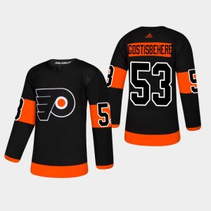 Philadelphia Flyers Trikot Shayne Gostisbehere #53 2018-19 Schwarz Authentic 3rd Alternate